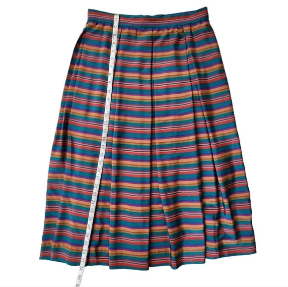 Vintage Liz Claiborne Boat Neck Striped Blouse and Skirt Set - Picture 11 of 16